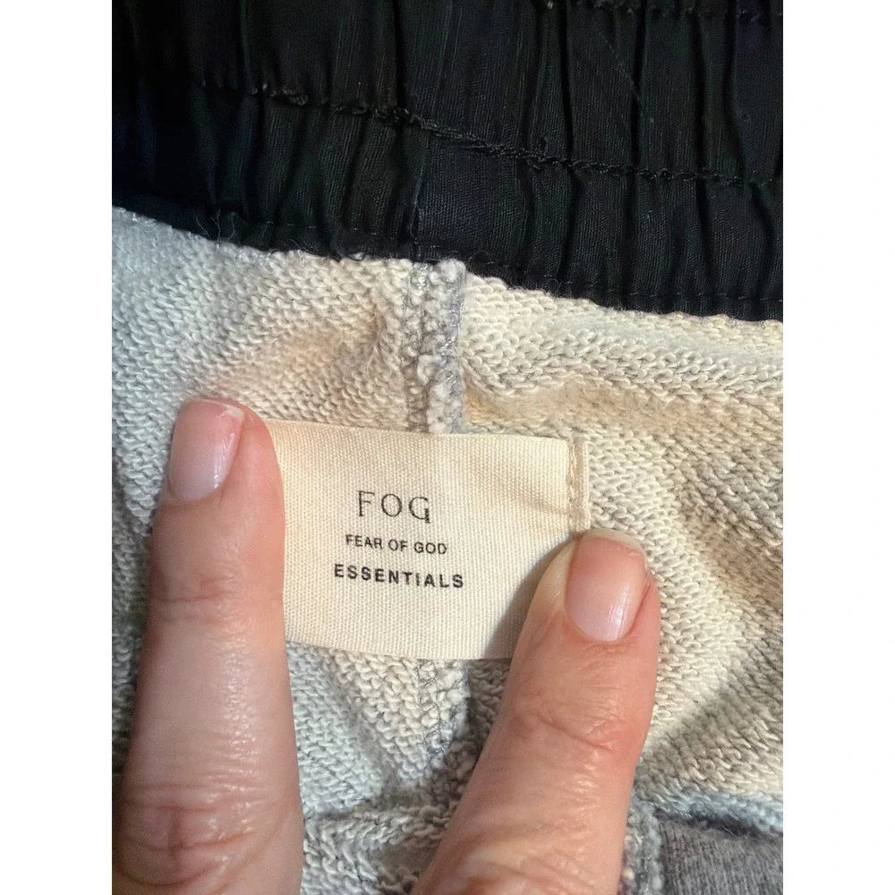 Fear of God Essentials Sweatpants Mens‎ Med Grey Ankle Zip Joggers FOG